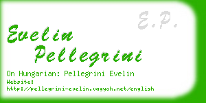 evelin pellegrini business card